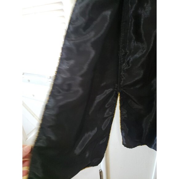 Aftershock Silk Beaded Jacket Duster Vintage Y2K Black Bell Sleeves S Fairy Boho - Picture 4 of 7